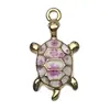 Colgante de Tortuga de Aleación Esmaltada DIY Transfronterizo Moda Dibujos Animados Joyería Pendientes Llavero Accesorios