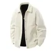 Chaqueta casual para hombre estilo americano con cuello de solapa, nuevo abrigo corto informal holgado estilo ropa de trabajo para hombre, primavera y otoño 2026