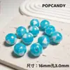 Corazón Dorado Estrella de Cinco Puntas Cuentas DIY 16mm Colorido Cadena para Teléfono Móvil Pendientes Accesorios Joyería Cuentas Brillantes Lindas Cuentas Sueltas