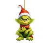 Novo Produto Transfronteiriço Desenho Animado Pingente de Carro do Grinch Infantil Pingente de Árvore de Natal Decoração para Casa