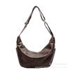 Bolsa de Bollo de Cuero Suave Otoño e Invierno Bolsa de Viaje Retro de Gran Capacidad 2026 Nueva Bolsa para Mujer Bolso Cruzado Casual de Hombro Tote
