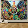 Tapeçaria Amazon Transfronteiriça Pano de Parede Pendurado Arte Psicodélica Tecido de Fundo Impressão Digital Tecido de Parede Manta Decorativa Europeia e Americana