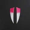 Plumas de Flecha para Tiro con Arco de Nuevo Producto Transfronterizo, 3 Pulgadas, Forma de Escudo, Color Degradado Teñido, Plumas Reales, Accesorios para Arco Recurvo, Compuesto, Tradicional