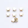 Cuentas Espaciadoras con Forma de Flor Chapadas en Oro de 18 Quilates que Conservan el Color, Cuentas Sueltas, Accesorios de Cuentas, Pulseras Hechas a Mano para DIY, Accesorios para Joyería de Hilo
