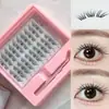 Cílios postiços transfronteiriços comércio exterior mais vendido estilo fino pequeno conjunto de cola de coral cílios de maquiagem leve beleza altíssima para tirar fotos com filtros