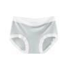 Nueva Ropa Interior Fina y Sin Costuras de Verano para Mujer Sin Pellizcar los Glúteos, Entrepierna de Algodón Puro Yoga Costuras de Color en Contraste, Estilo Delicado y Respetuoso con la Piel de Cintura Media