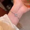 Pulsera Corazón Brillante de Lujo con Diamantes Completos para Mujer, Nuevo Modelo 2026, Joyería Exquisita de Gama Alta para Estudiantes y Mejores Amigas