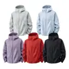 Jaqueta corta-vento softshell com forro de fleece para montanha e atividades ao ar livre, unissex, primavera e outono, moderna e versátil
