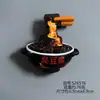 Imanes de Nevera de Resina de Comida de Changsha Souvenirs Turísticos Culturales y Creativos Tofu Apestoso Cangrejo Pegatinas Magnéticas 3D Venta al por Mayor