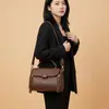Nova Bolsa Transversal Simples com Padrão de Lichia Feminina Versátil Textura de Couro Macio Bolsa de Ombro Único Elegante Bolsa de Mão Tote para o Trabalho