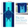 Toalla de Playa Estampada, Chal Protector Solar de Microfibra para Adultos, Toalla Absorbente de Secado Rápido, Toalla de Baño para Natación