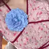 Faixa de Cabelo Popular Transfronteiriça Estilo Chinês Flor Peônia Presilha Lateral Dinastia Han Acessórios de Dança Acessórios de Cabelo Florais Boêmios de Férias