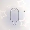 Una Variedad de Guka en Blanco Redondo Corazón Pegamento de Crema Hecho a Mano DIY Llavero Decorativo Joyería Acrílico