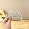 Peine para el cabello de niños, accesorio de corona, tocado de boda para estudio fotográfico, peine para el cabello con pedrería, accesorio para el cabello, corona de princesa de perlas al por mayor