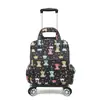 Bolsa de viaje mini plegable ultraligera al por mayor, bolsa de carrito pequeña universal con ruedas portátil, caja de tela para viaje de abordaje