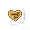 Parche bordado linda abeja bordado decoración de ropa LOGO Zhang Zi sin coser lavable accesorios DIY venta al por mayor