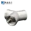 Acero inoxidable 304 tipo Y de 45 grados, tres vías, rosca interna, tres vías, rosca, rosca, agua, DN15, rosca, rosca, 6 minutos, 1 pulgada, DN50