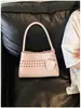 Bolsa de Hombro Tejida de Nuevo Estilo Coreano de Nicho para Mujer, Elegante Bolso de Mano de Hombro Único para Madre e Hijo