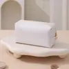 Bolsa de maquillaje cuadrada minimalista de color sólido, organizador de viaje de gran capacidad, bolsa de almacenamiento de alta gama, organizador ligero y lujoso para lápices labiales y cosméticos