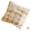 Capa de Almofada Decorativa Vintage Retro de Pelo de Coelho Bolha Cor Creme para Sofá de Sala de Estar, Cama, Janela de Canto, Almofada Lombar