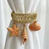 Nuevos Atrapasueños Europeos y Americanos Más Vendidos con Forma de Estrella de Mar y Concha Estilo Resort para Cortinas de Hogar, Dormitorio y Sala de Estar Ganchos para Cortinas Venta al por Mayor