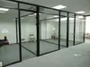 Hangzhou Oficina Pared Divisoria de Cristal Aleación de Aluminio Celosía Hueca Vidrio Templado Aislante de Sonido Ignífugo Pared Alta Producto Terminado