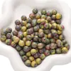 8/10mm Resina Pintura al Óleo Cuentas Sueltas Cuentas Redondas Cuentas en Hilo Hecho a Mano DIY Pulsera Collar Cadena de Teléfono Móvil Decoración de Joyería Venta al por Mayor