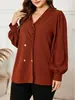 Exportación de Fábrica Fuente Talla Grande Ropa de Mujer Transfronteriza Holgada y Elegante Tallas Grandes Tops Venta de Liquidación Colección
