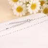 Corea del Sur versión coreana de cadena corta para clavícula moda cadena de lingotes para mujer semillas de melón cadena desnuda lingote brillante cadena de flores joyería