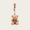 Colgante para Mochila Escolar para Niñas, Llavero de Alta Gama, Muñeco de Peluche Pequeño, Colgante para Bolsa de Galleta de Oso Lindo