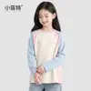 Fábrica de Ropa Infantil Xiaofite 2026 Nueva Camiseta de Manga Larga de Otoño para Niñas, Top Casual para Niños Mayores, Ropa Infantil