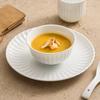 Cuenco de cerámica Dehua con forma de nido de pájaro, cuenco para sopa Tremella, vajilla individual para uso doméstico, cuenco de mesa comercial para hoteles.