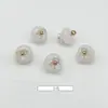 Nuevos Accesorios Decorativos para Blusa Hanfu Qipao de Estilo Nacional Chino, Botones Decorativos, Broches de Flor de Jade Imitación, Botones Cosidos a Mano, Venta al por Mayor
