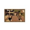 Parche de silicona y PVC con la bandera de Australia, bordado con velcro en el brazo, disponible en diferentes tamaños.