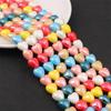 Pulsera de cerámica cuadrada de cinco pétalos con forma de corazón de melocotón y estrella, hecha a mano, con cuentas, para collar, pendientes y accesorios de joyería.
