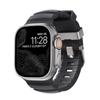 La Correa de Silicona Wild Trail es Adecuada para Apple 10 S11 Generación iWatch Ultra Hebilla de Metal de Aleación de Titanio Pulsera Deportiva