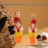 Aretes de Halloween de Dibujos Animados con Calavera y Borlas de Perlas Personalizados Creativos de Yongge Jewelry, Estilo Europeo y Americano Transfronterizo
