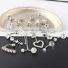 Conjunto de anéis de umbigo de zircônia Amazon piercing corporal joias anéis de umbigo conjunto de 10 peças