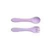 Conjunto de Pratos Compartimentados Integrados para Bebê, Garfo e Colher de Treino para Comer Infantil, Tigela com Ventosa de Elefante, Louças de Silicone