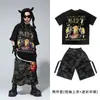 Ropa moderna de street dance para niños y niñas, atuendos de hip-hop para el verano, vestimenta de actuación estilo hip-hop para niños para actuaciones callejeras