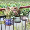Estante colgante para repisa de ventana extragrande y grueso, soporte para plantas verdes de barandilla de balcón, estante colgante para macetas, soporte para flores de barandilla para uso en interiores en casa