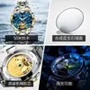 Marca Weibaolong Dropshipping Reloj Mecánico Multifuncional Totalmente Automático Esqueleto Luminoso Impermeable Reloj para Hombre Reloj para Hombre