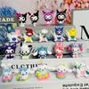 Adornos Grandes y Lindos de Kuromi de Dibujos Animados de Plástico Blando Colgante para Bolsa de Kuromi Decoración para Pastel Regalos para Puesto Callejero de Repostería