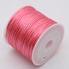 No. 7 Hilos de Jade Rojo Rollo Pequeño 1.5mm para Trenzar Pulseras y Collares, Materiales de Nudo Chino al por Mayor