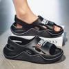 Dropshipping Zapatos Croc Ropa Exterior de Verano para Hombre Antideslizantes para Conducir Deportes Sandalias de Coco Talla Grande Sandalias de Playa