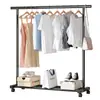 Novo cabideiro de chão estilo minimalista, cabideiro móvel para quarto, dormitório, varanda, varal vertical simples atacado