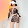 Shuoyao lingerie sexy meias sedutoras meias de renda com alça para mulheres meias de rede conjunto sexy meia-calça de peça única