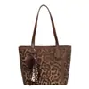 Moda Otoño 2026 Bolso Tote Leopardo Simple de Moda Bolso de Hombro Único de Gran Capacidad Lujo Ligero para el Trabajo Bolso Tote