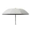 Paraguas plegable de ocho varillas mejorado con pegamento negro para protección solar, resistente a los rayos UV, reforzado, a prueba de viento y apto para dos personas; disponible al por mayor