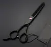 Tijeras Negras Lacadas de 6.0 pulgadas para Zurdos, Tijeras Rectas, Tijeras Entresacadoras, Tijeras para Zurdos